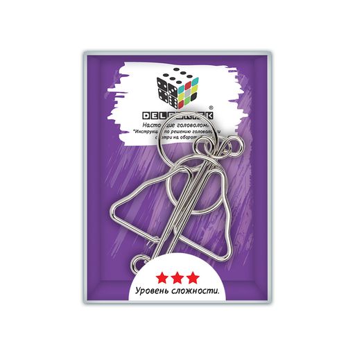 DELFBRICK DLM-47 Головоломка металлическая 1 шт Бабочка 6 элемент