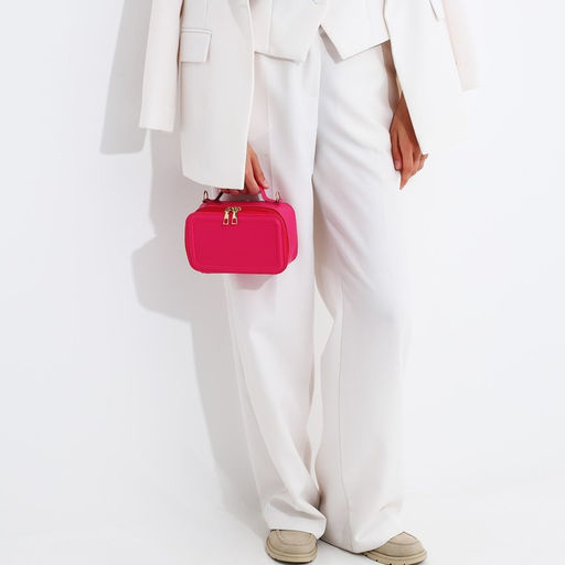 Сумка кросс-боди на молнии, цвет розовый - Simaland фото 8