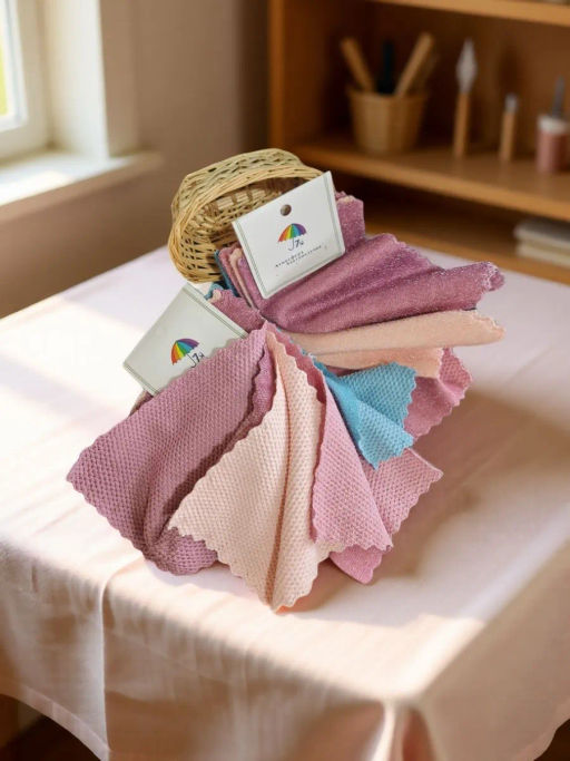 Салфетки для уборки из микрофибры 25x25 4шт. - Фабрика снов фото 5