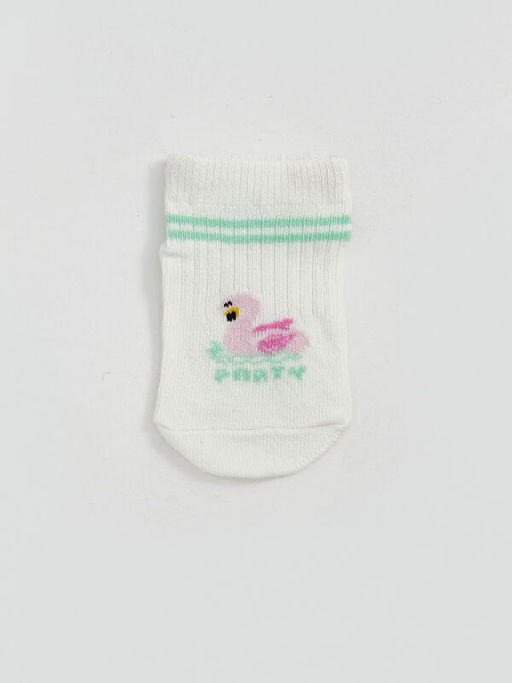 ?izgili K?z Bebek Patik ?orap 3l?