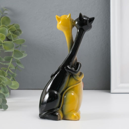 Фигурка полистоун обнимашки Кошка с котом - танго, 17.3?7?4.2 см