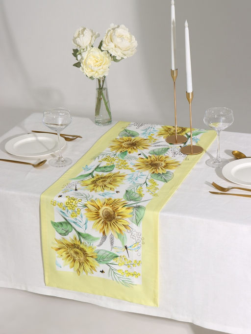 Дорожка Этель Солнечные цветы, 40?146 см, 100% хлопок, саржа 190 г/м?