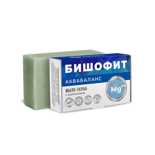 Мыло-скраб Аквабаланс с бишофитом и коллагеном, 100г - Крымский лекарь фото 4
