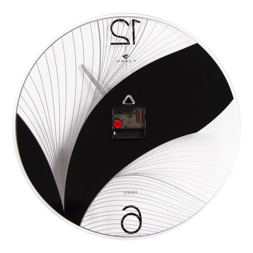 Часы настенные интерьерные «Черный лотос», бесшумные, плавный ход, d=39 см, от батарейки 1×АА