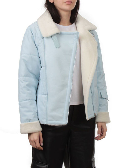 S24-163 BLUE Куртка демисезонная женская (100 гр. холлофайбер) - Fashion фото 6