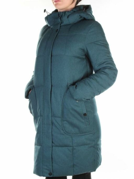 350 DK. GREEN Пальто женское зимнее (200 гр. холлофайбера) - Fashion фото 3