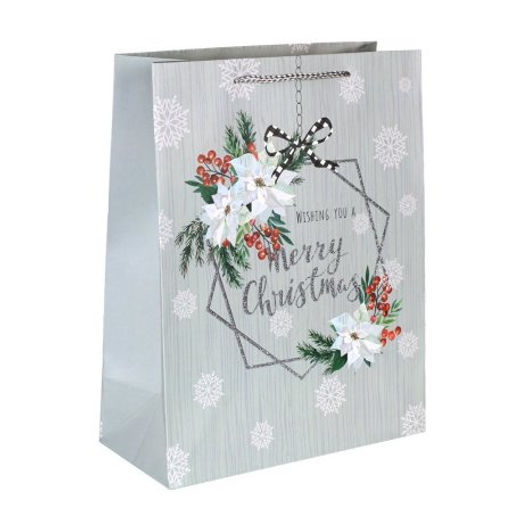 Цена за 12 шт. Пакет подарочный 31х42х12см / 5288ХL /уп 12/300/Новый год - Галеонтрейд фото 3