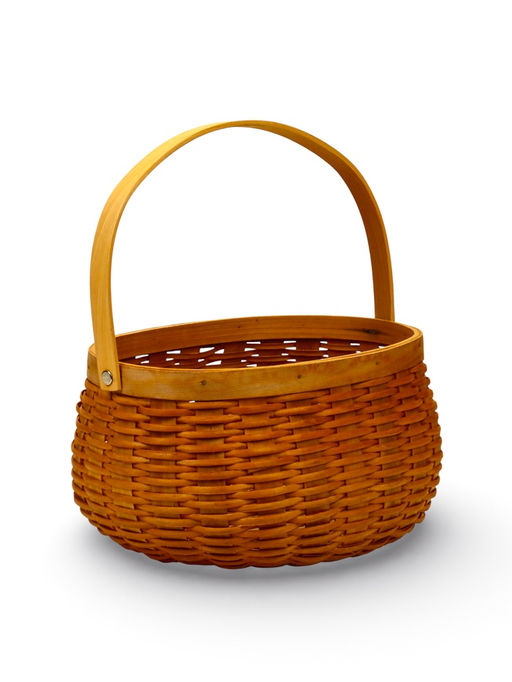 Корзина плетёная для хранения Wif, с ручкой, ива, коричневая, набор 3 шт.