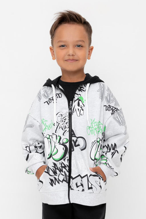 КР 302743-1/речной перламутр,граффити к562 джемпер (толстовка) для мал