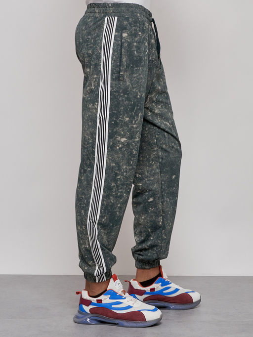 Брюки джоггеры спортивны мужские зеленого цвета 12931Z - Mtforce фото 15