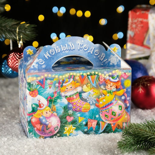 Цена за 5 шт. Подарочная коробка Зимняя Фантазия, 20 x 12 x 19 см - Simaland фото 2