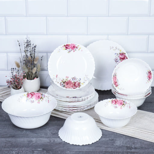 Столовый набор 19 предметов / 19/LHK680 (19010) /уп 4/ Розовая композиция - Галеонтрейд фото 2