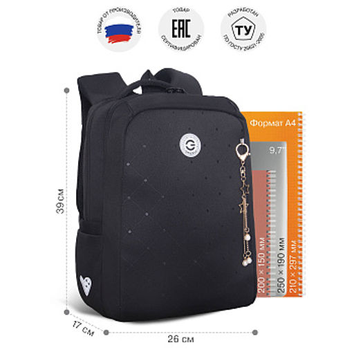 RG-666-3 Рюкзак школьный с обвесом - Grizzly фото 34