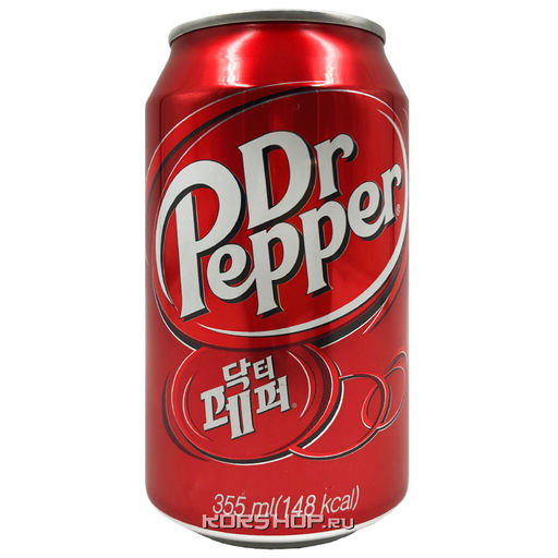 Газированный б/а напиток Dr.Pepper, Корея, 355 мл