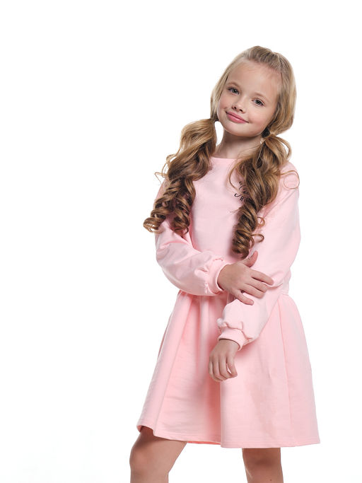 Платье для подростка с принтом UD 7744 крем-роз - Mini maxi фото 3