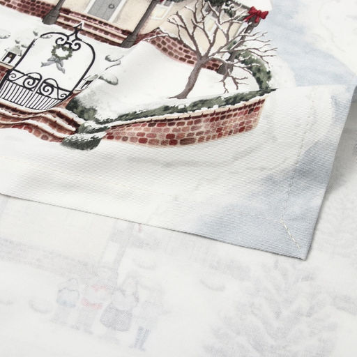 Дорожка новогодняя на стол «Этель. Зимняя деревня» 40×149 см, 100% хлопок, саржа 190 г/м²