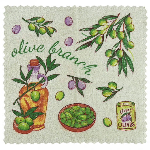 Салфетка для уборки 28х28см "Олива", микрофибра, набор 5шт (Китай)