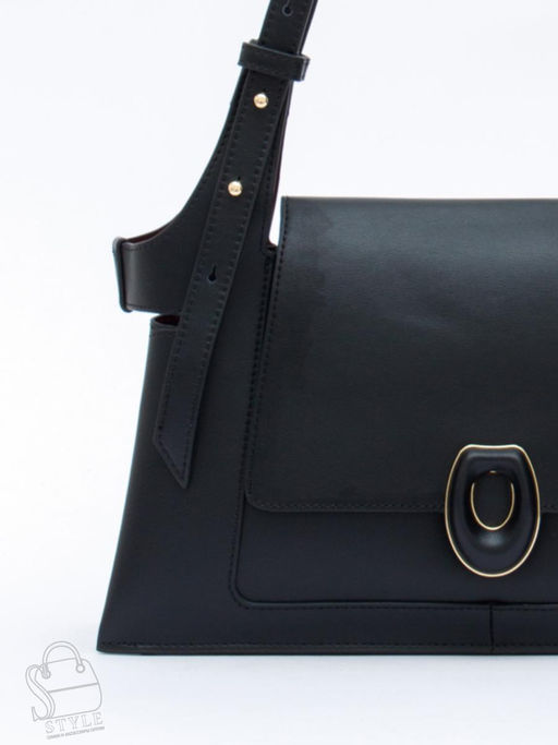 Сумка женская кожаная 2389Y black Polina&Eiterou  в Новосибирске