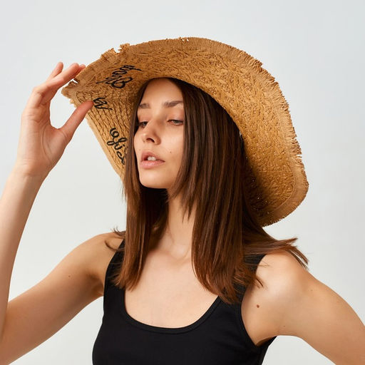 Шляпа женская Life is good, размер 54-56, цвет бежевый - Minaku фото 6