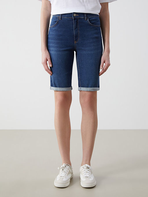 Bermuda Fit Kad?n Jean ?ort