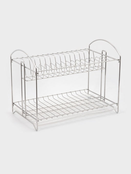Сушилка для посуды универсальная, разборная, с поддоном, 39.5×24×29.5 см, хром