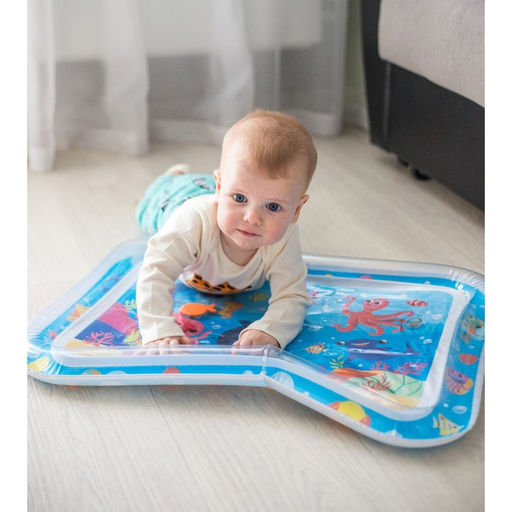 Акваковрик Крошка Я «Морские жители» надувной, развивающий, водный коврик, 65×50 см