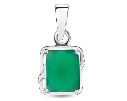 Подвеска, зеленый агат, Заира