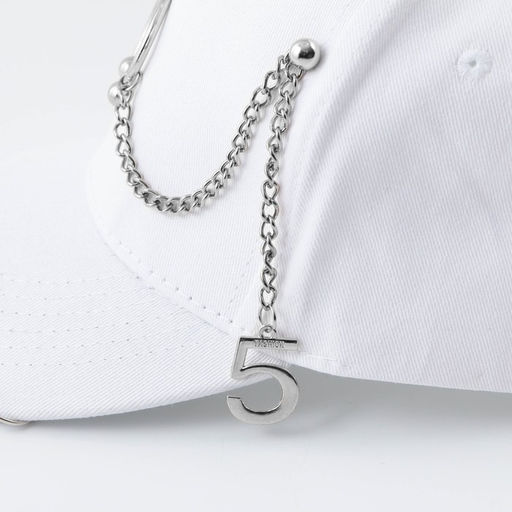 Кепка женская с кольцами, белая, р-р 56