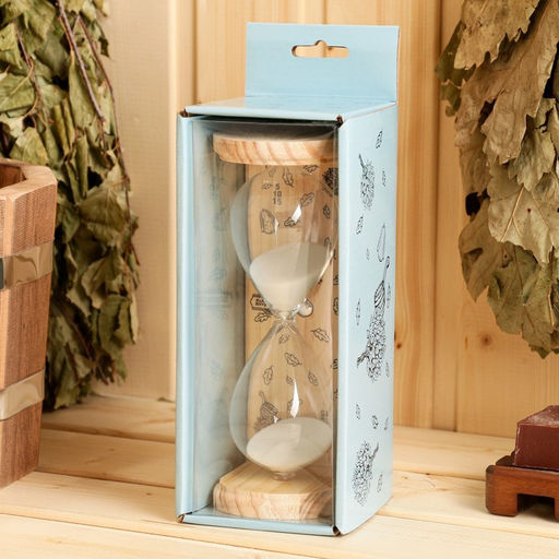 Часы песочные для бани «Люкс», 15 минут, дерево