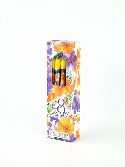 Цена за 12 шт. Ручка пиши-стирай, синяя паста, гелевая, 0.5 мм, пластик С 8 Марта!