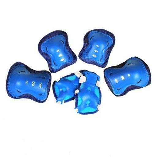 Защита для катания на роликах и велосипеде 6 предметов. 4-15лет / Yan-0021BL /уп 100/ синий - Галеонтрейд фото 3