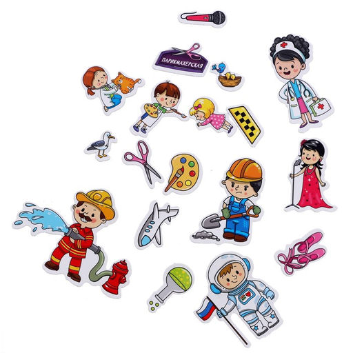 Магнитная книжка- игрушка Профессии 8 стр. - Буква-Ленд фото 5