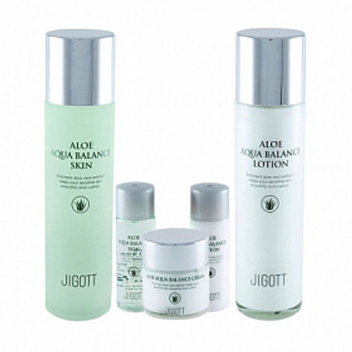 Jigott Aloe Aqua Balance Skin Care 3 Set - Набор для лица с экстрактом алоэ