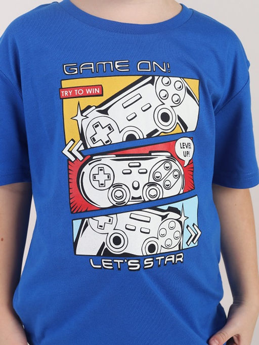 CRB wear / CWKB 90275-42 Комплект для мальчика (футболка, шорты),синий  фото 2