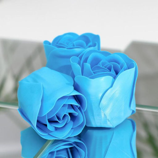 Мыльные розы, синие, набор 3 шт. - SB BEAUTY фото 4