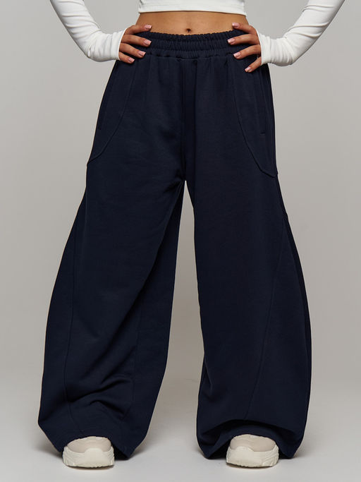 Брюки с начесом футер багги - Nota bene фото 8