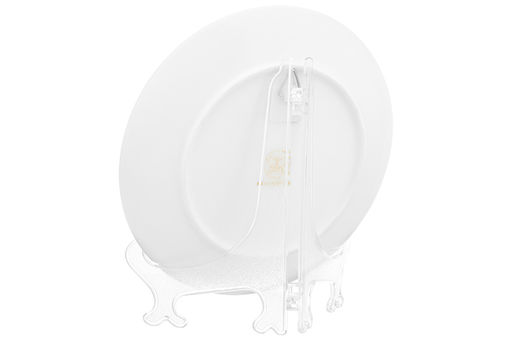 Тарелка декор. 20*20*2 см "Букет пионов" круг + крючок + подставка