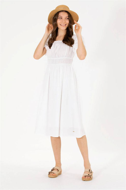 U. S. Polo Assn Женское белое тканое платье - U.s. polo assn фото 8