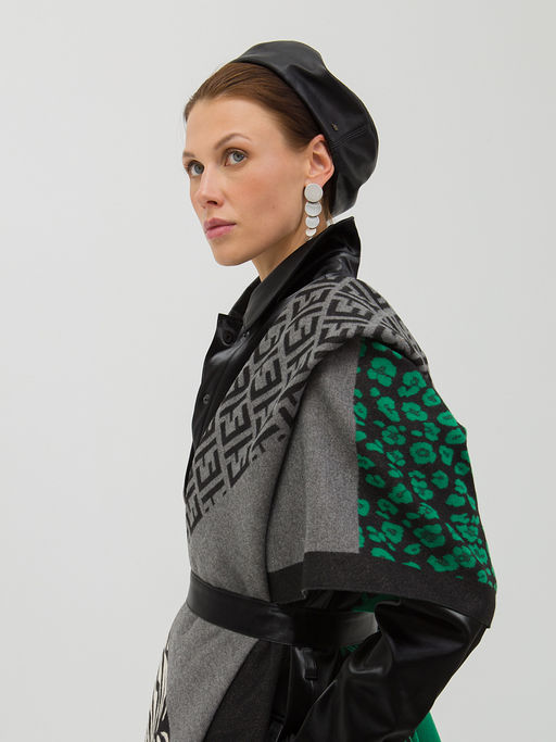 в СОСТАВЕ ШЕРСТЬ и КАШЕМИР! Большой,теплый двусторонний палантин - Tantino фото 3