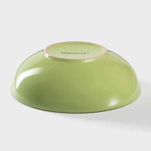 Миска Доляна «Пастель», 700 мл, d=18 см, керамика, зелёная