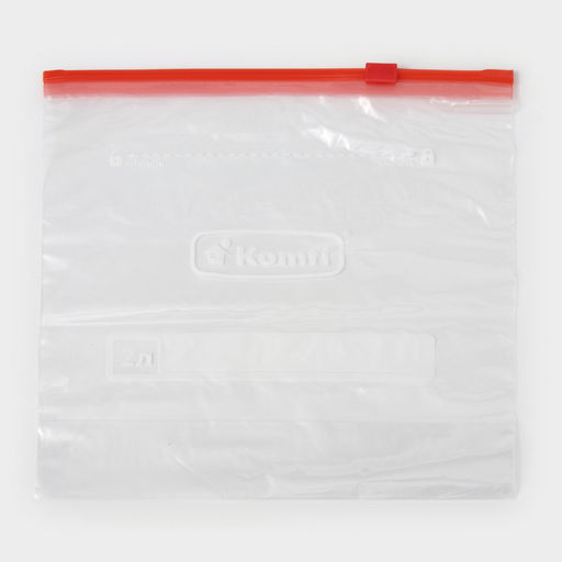 Пакеты с safe-защелкой 2 л, подходят для жидкостей, в наборе 10 шт.