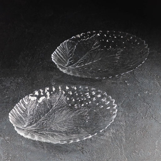 Блюда Paşabahçe Sultana, 23×18 см, набор 2 шт., стекло, прозрачные
