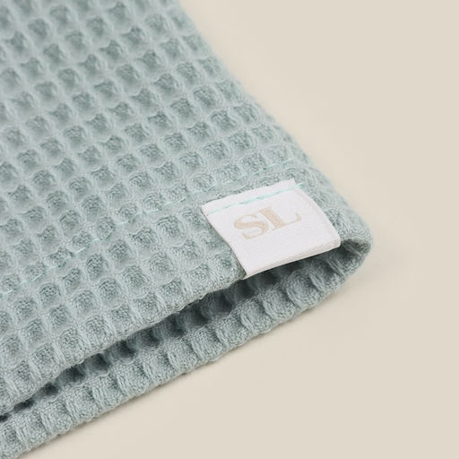 Халат вафельный мужской SL HOME: Basic «Аззура», размер M, хлопок 100%, мятный