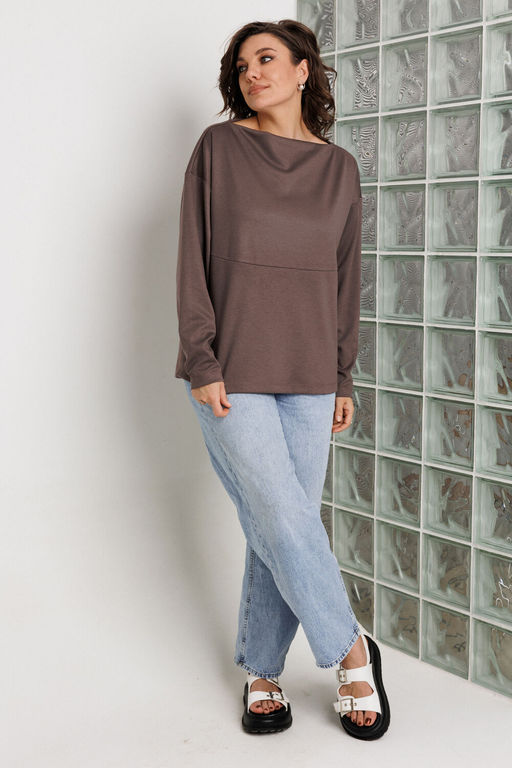 Джемпер BegiModa 4158 фиолетовый кварц  фото 5