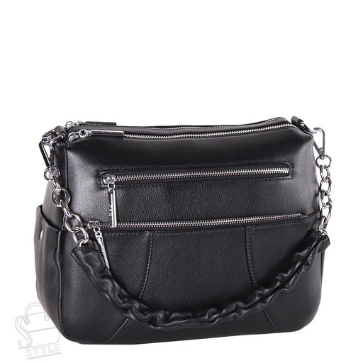 Сумка женская кожаная 0828 black Polina&Eiterou/30  в Новосибирске