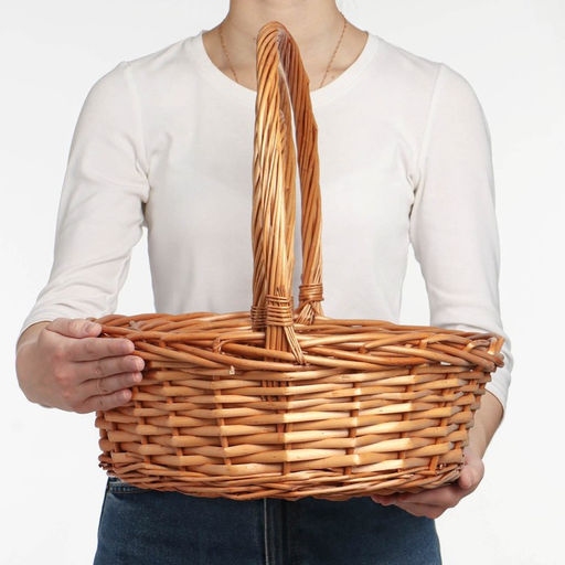 Корзина плетёная для хранения Kori, лоза, светло-коричневая, набор 3 шт.