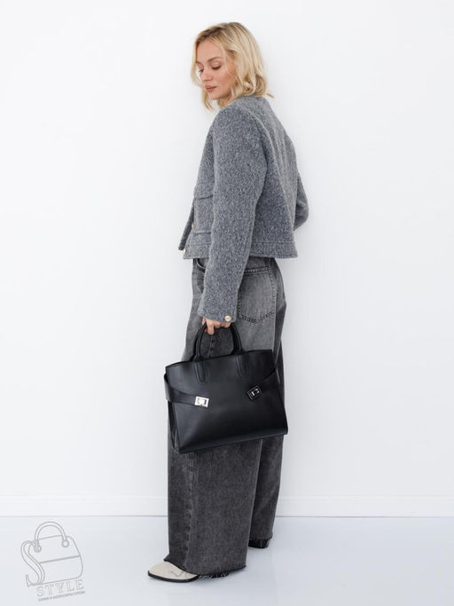 Сумка женская кожаная 11188VG black Vitelli Grassi