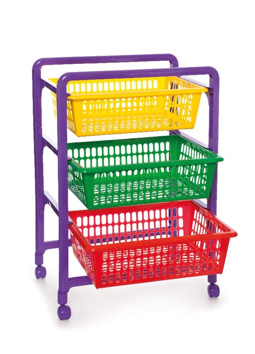 Этажерка для игрушек 450*311*662 на колесиках - Полимербыт фото 2