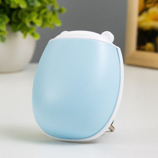 Ночник «Ушки» LED 1 Вт бело-голубой 7×5×8 см RISALUX