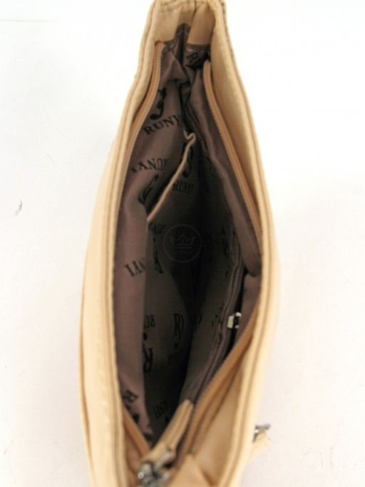 Сумка женская искусственная кожа Guecca-RY 7016, 1отд+карм/пер, плечевой ремень, светло-бежевый SALE 261718 - Adelia фото 8